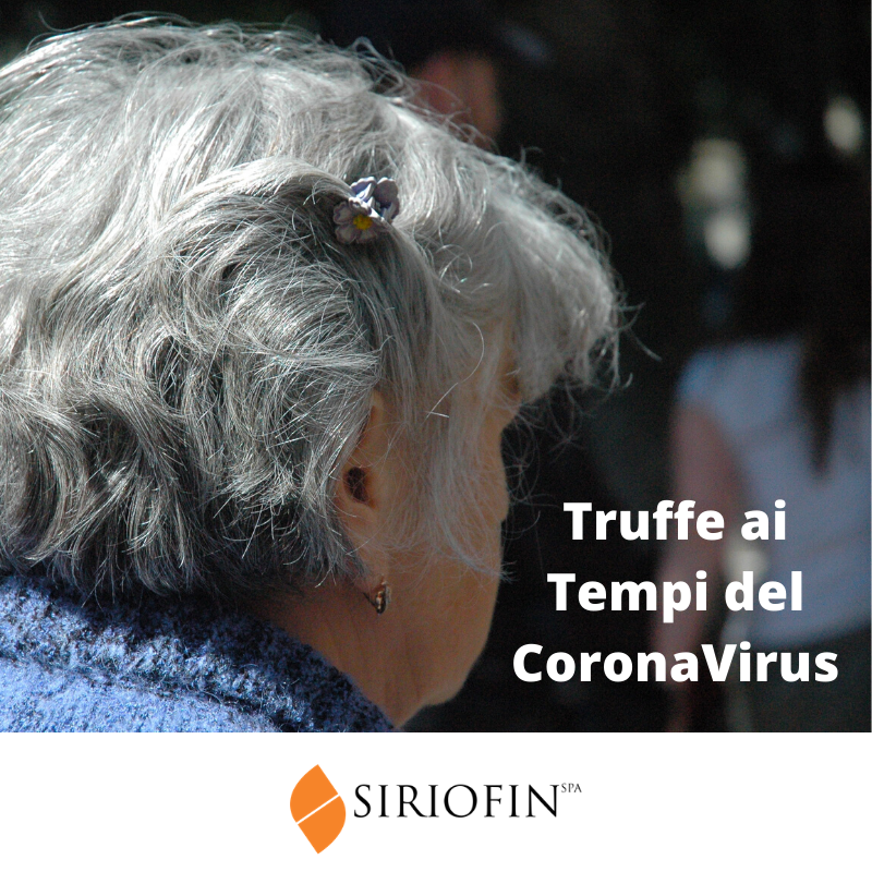 Truffa agli Anziani ai Tempi del CoronaVirus